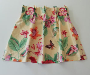 Prestations : exemple d'un rideau à pli flamand double